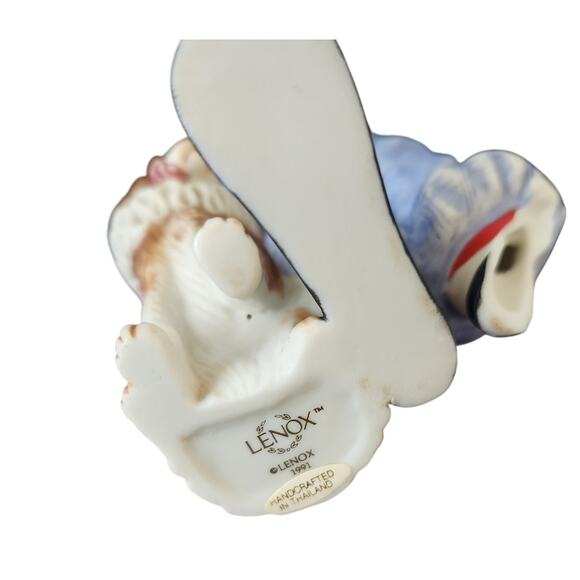 Vtg Lenox Collection Beauregard Clown & Bentley Dog Figurine 1991 BROKEN FOOT - Picture 4 of 5